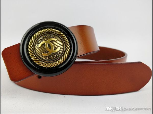 

2019 designer business shoes large hoof belt for men and women, ing, Black;brown