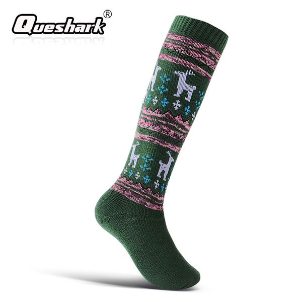 

thicken cotton skiing socks children kids winter sports socks warm thermal ski snowboarding walking hiking stockings, Black