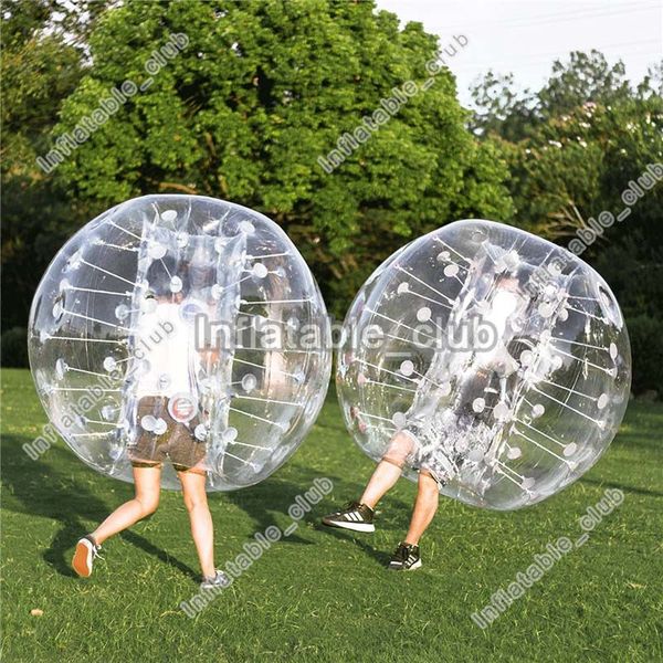 Vendita diretta in fabbrica Corpo gonfiabile Zorb Playhouse 1.5M Dimensioni umane Tute per paraurti Palle gonfiabili gonfiabili per calcio in PVC