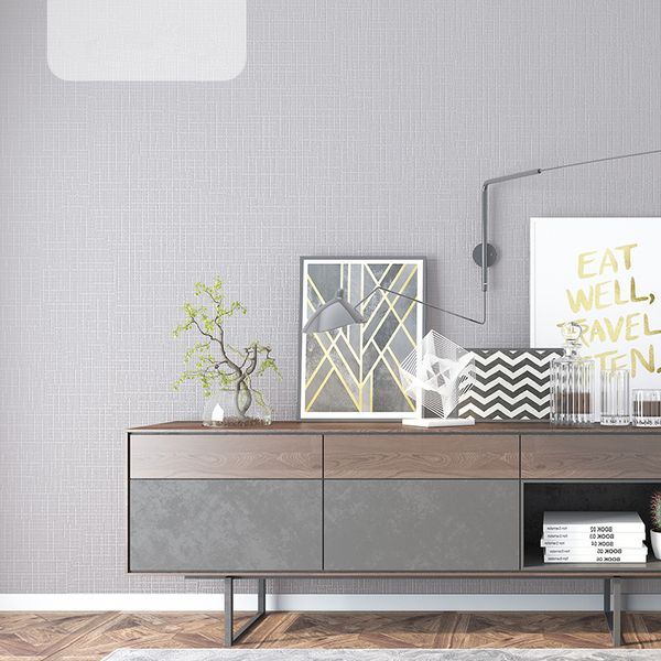 

nordic solid color gray white wall paper living room bedroom clothing store linen japanese style light gray wallpaper simple