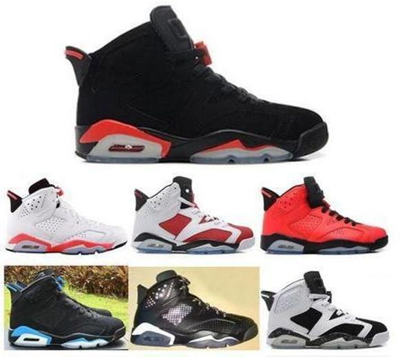 

6 6s infrared basketball shoes men 6s unc hare oreo maroon low chrome sport blue sneakers