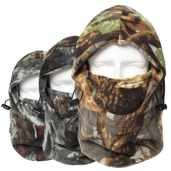 

winter balaclava warm fleece headscarf mask windproof motorcycle ski cycling hood hat men headgear cap beanies camouflage