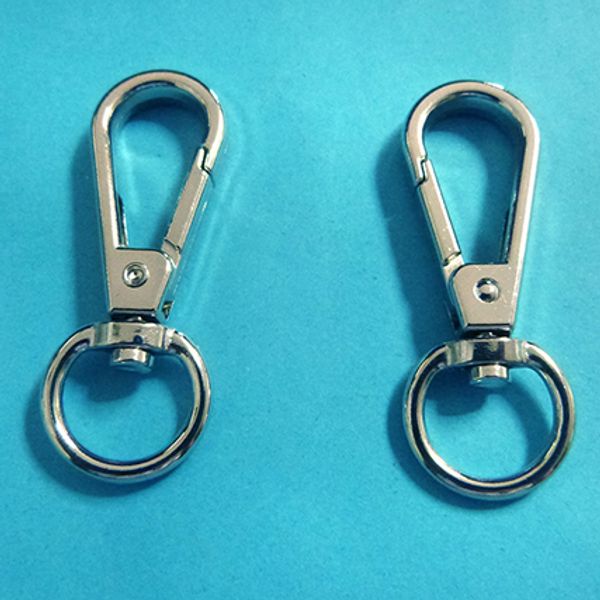 

500pcs (52mm) alloy key chains key rings lobster clasp silver tone