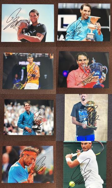 

hand signed rafael nadal autographed original p 5*7 autographs in ink 79j
