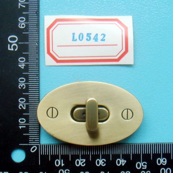 

10 sets/lot egg shape twist turn lock clasp closure women handbag bag parts purse hardware accessories diy l0542, Black