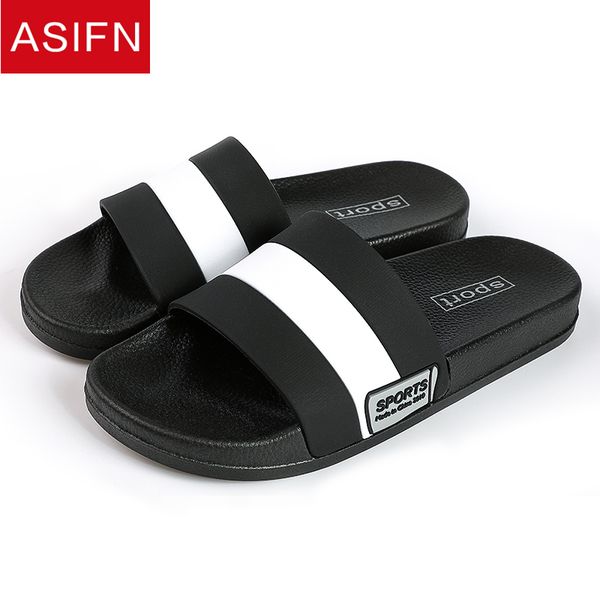 

asifn men slippers home male slides women bathroom indoor female sandals soft sole bath slip household summer flip flops, Blue;gray
