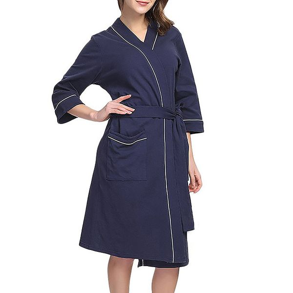 

wipalo 2019 woman open front bathrobe perspective pajamas satin lingerie autumn pajamas nightgown bathrobe sleep with belt, Black;red