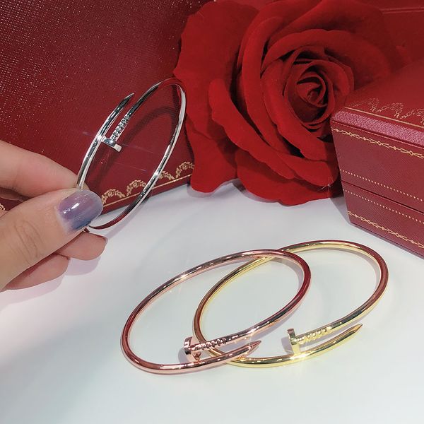 

s925 стерлингового серебра винт классический золотой браслет панк женский лучший подарок роскошные качественные ювелирные изделия бренд брас, Black