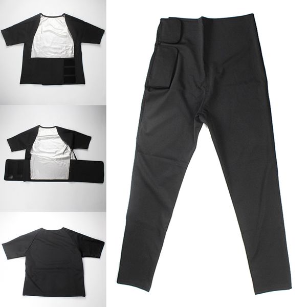 

women short sleeve /long pants sport fitness sweating clothes gym fitness trainning set, White;black