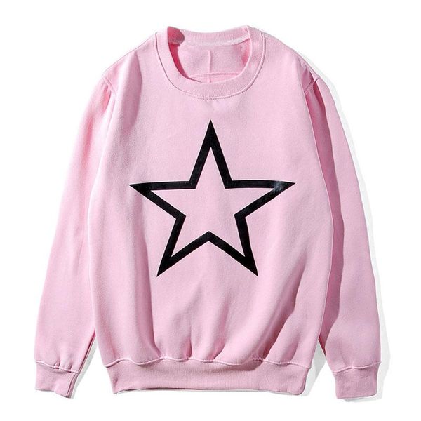 

известные торговые марки дизайнер толстовки моды звезды печать высокого качества мужчины женщины толстовки unisex дизайнер с длинным рукавом, Black