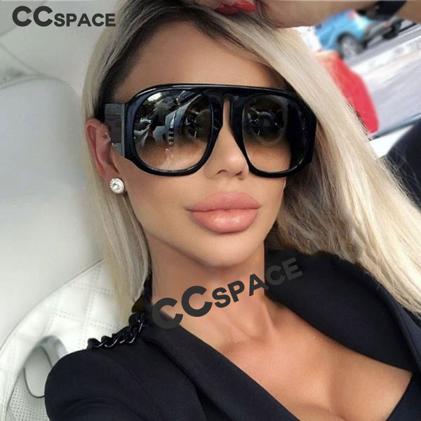 

ccspace 45497 ретро негабаритных солнцезащитные очки мужчины женщины градиент линзы бренд очки дизайнер моды мужской женский оттенки, White;black