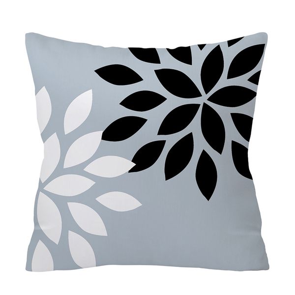 

geometric cushion cover black and white polyester throw cushion cover striped dotted grid triangular geometric art