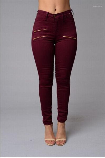 

famale jeans casual womens designer hole jeans long pants silm fit fashion solid color, Blue