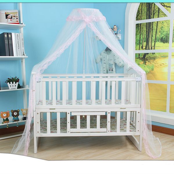 

1* mosquito net selling baby bed mosquito net mesh dome curtain for toddler crib cot canopy 2018 blue pink yellow color