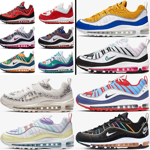 

2020 max 98 gundam og 20th anniversary mens women 98s running shoes maxes casual sneakers sports trainers size 36-45