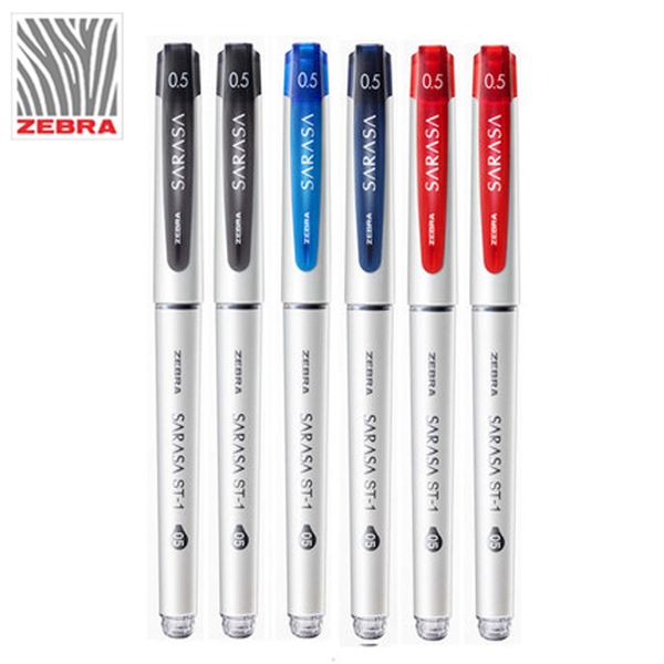 

zebra 5/10pcs neutral pen jjz58 sarasa 0.5mm large capacity student examination office signature pen red, blue and black