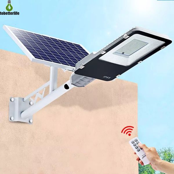 

100w 200w led solar street light outdoor waterproof ip65 light control solar power led light garden street lamp with remote control pole