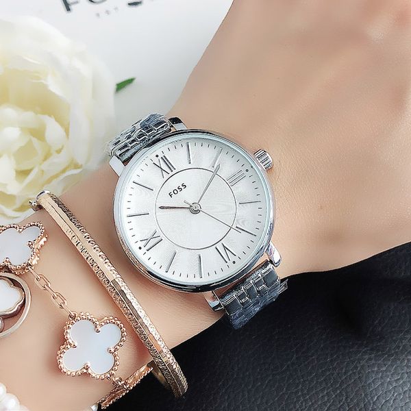 

Мода наручные часы Фосс тавра женщин девушки стиль металла стальной ленты кварце