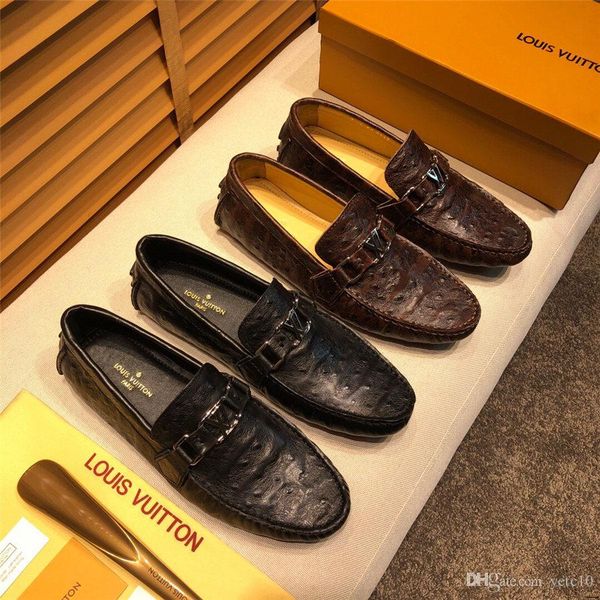 

19ss new fashion black and metal toe men velvet dress shoes italian mens dress shoes handmade loafers yecq1