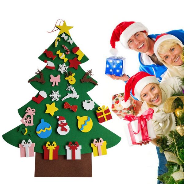 

diy christmas tree kit with small removable ornaments felt xmas hand craft decorations for kids and adults