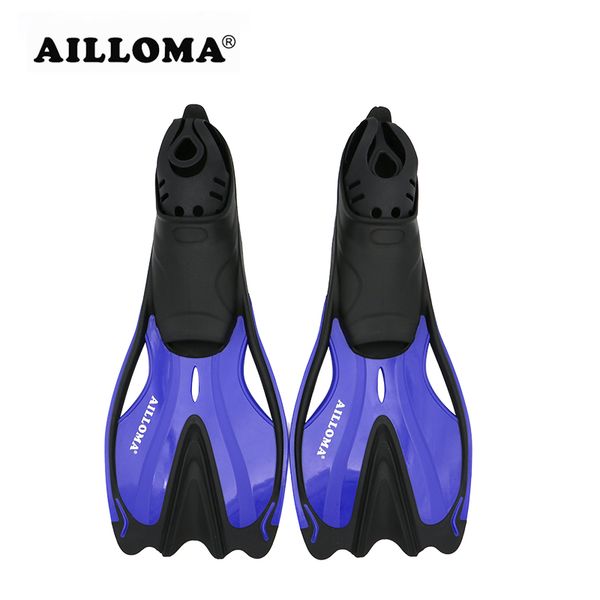 

ailloma professional underwater diving equipmennt flipper tpr soft rubber longblade duck feet fins for snorkeling swimming