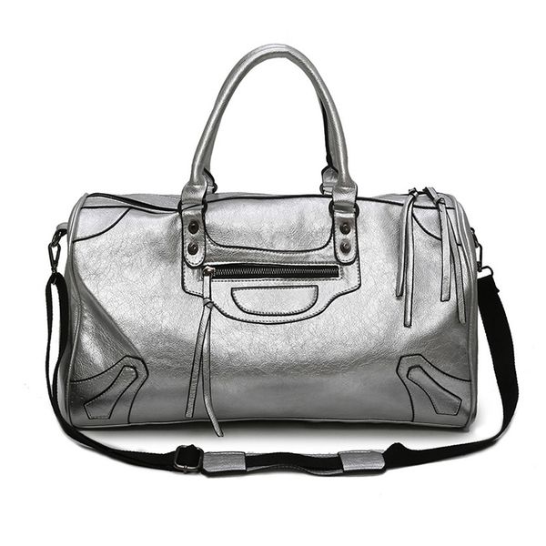 

pu leather women travel bag large capacity travel luggage bag men weekend fitness portable sports gym b281