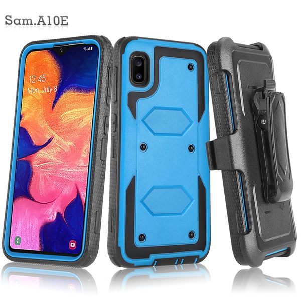 Handyhüllen für Samsung J2 J3 J5 J7 G360H A11 A12 A13 A04S mit robustem, stoßfestem Holster, Gürtelclip, Ständer, integriertem Displayschutz