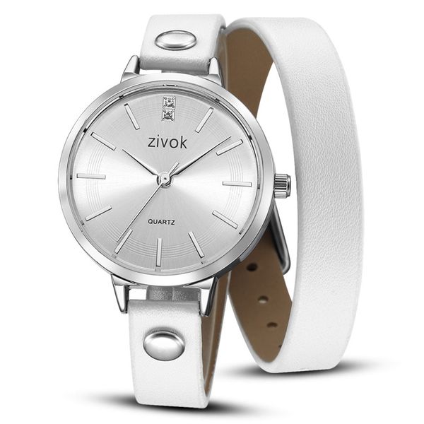 

zivok women watches quartz wristwatches fashion cross-border retro leather band bracelet watches for women ladies watch, Slivery;brown