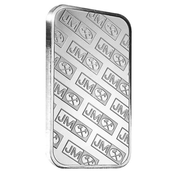 

1 oz johnson matthey silver bar 999 fine plated silver coin bars bullion