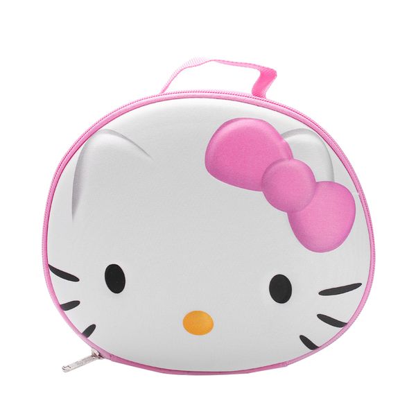 2019 Round Pink Hello Kitty Cosmetic Bags Girl S Beautician Vanity Cases Lipstick Tote Travel Makeup Brush Toiletry Pouch Items Gear From Memebiu