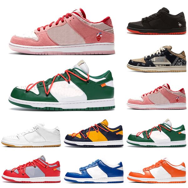 

sb dunk low travis scotts casual shoes platform designer men women sneakers white skateboard sports chaussures size 36-45 ing