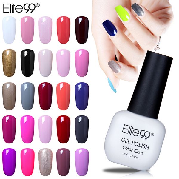 

elite99 8ml new arrival soak off uv gel polish long lasting nail polish lacquer diy nail art gel pick 10 from 50 colors, Red;pink