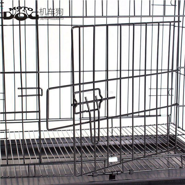 

складные металл собака crate складная pet cat cage питомник double-door простая установка размера розовый синий s для малых домашних животны