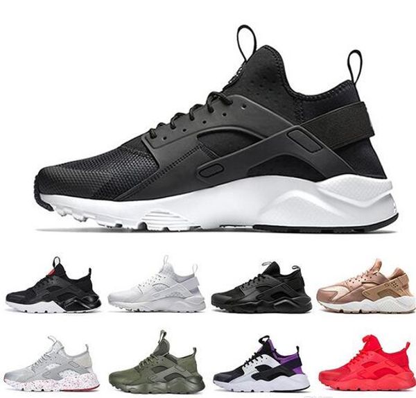 

huarache 1.0 run ultra 4 iv mens running shoes men women huaraches run triple black white red multicolor trainers sports sneakers