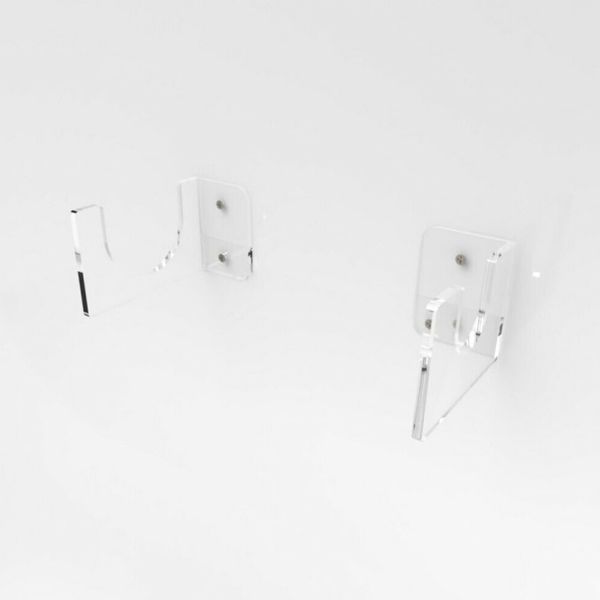 

2pcs/set stand acrylic horizontal display baseball bat holder shop softball shelf wall mounted home easy install storage bracket