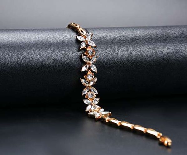 

womens zirconia tennis bracelet full cz alloy fashion jewelry classical iced out chains for woman bracelet wholesale, Golden;silver