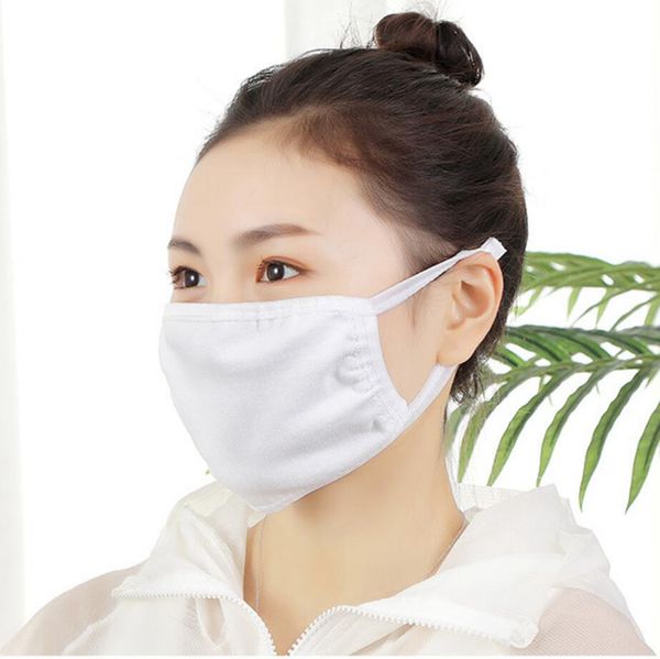 

хлопок белой маски для лица 2 слоя дышащего анти пыль тумана мода маска женских пылезащитно моющихся маски ljjo7662