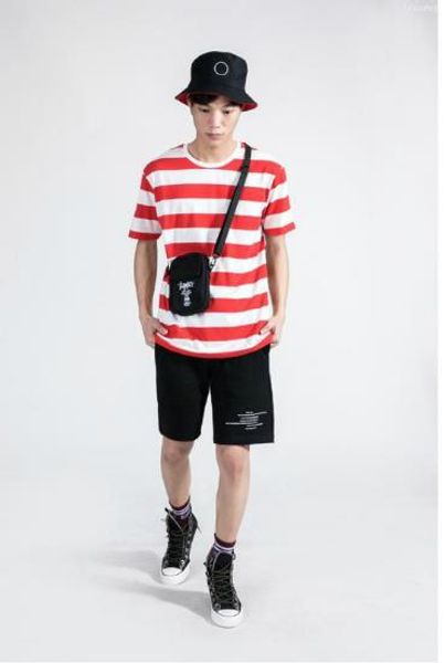 

мужские дизайнерские полосатые тройники лето подросток мужские повседневные плюс размер футболки мода с коротким рукавом мужчины уличный сти, White;black