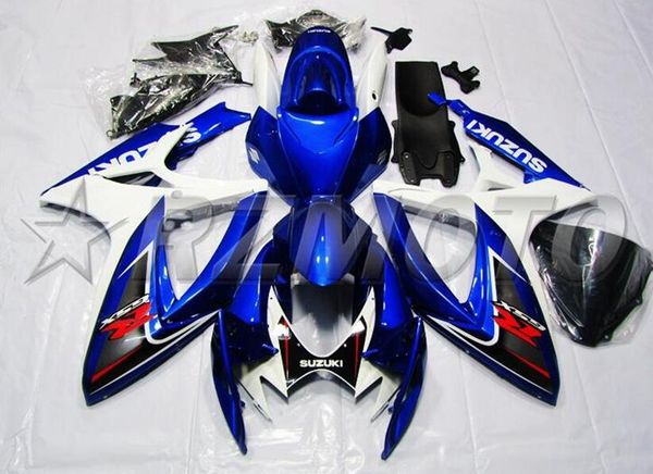 

4gifts new abs motorcycle full fairings set fit for suzuki gsx-r600 gsx-r750 600 750 k6 gsxr 2006 2007 06 07 custom bright blue