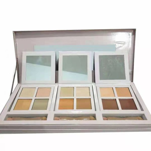 В продаже! ГОРЯЧИЙ МАКАТОВ СОЗДАНИЯ 3PCS HISTLIGHT Palette Plus 3pcs Brush 4colors Glow Palette Высококачественная DHL -доставка DHL