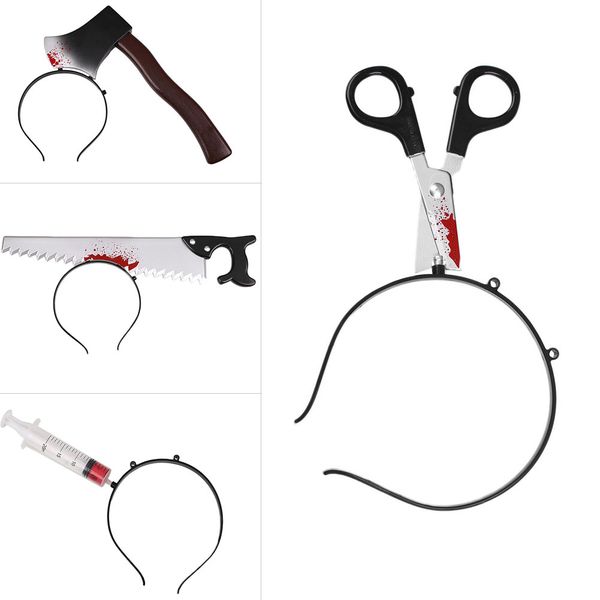 

axe scissors saw needle headband halloween designed hair band party hair