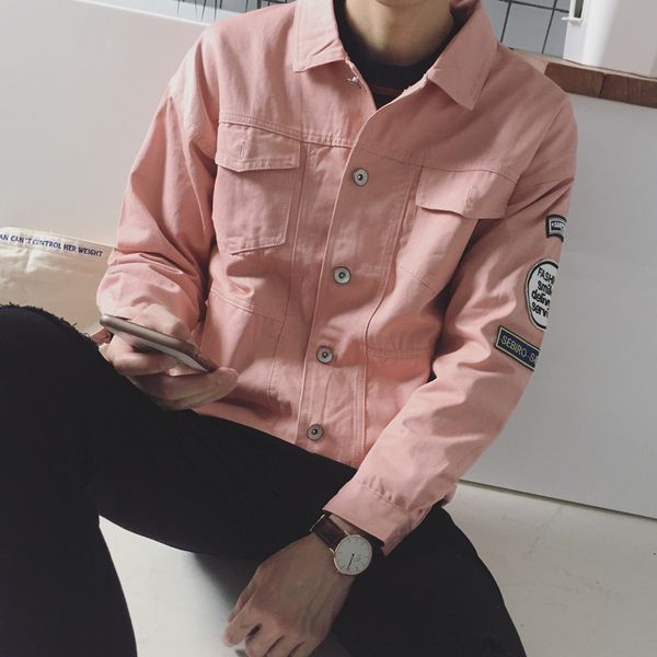 

2020 spring autumn patch embroidery jacket korean youth baseball wear men's japanese casual loose jacket trendy coat, Black;brown