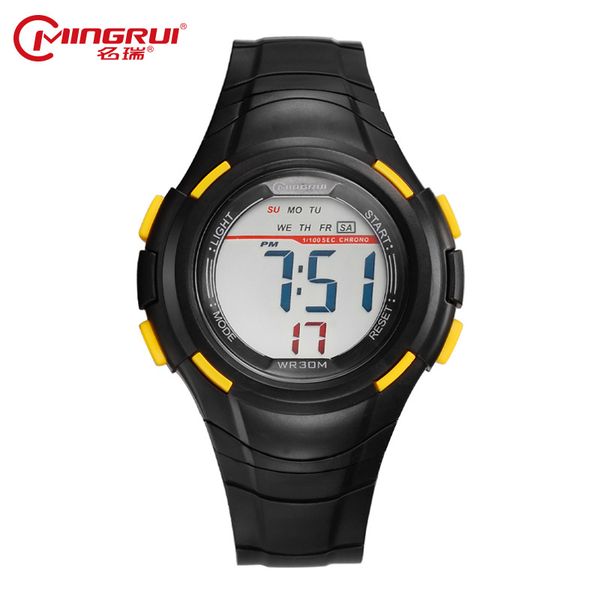 

mingrui children fashion sport digital watch kids waterproof silicone watches led watch hour clock gift montre enfant, Blue
