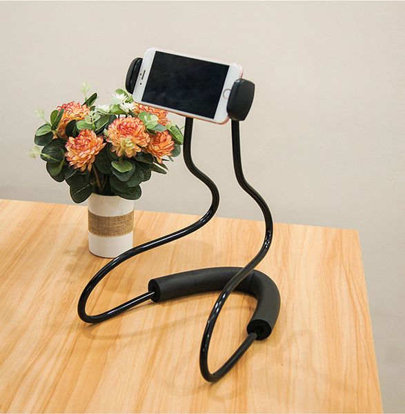 

lazy neck phone holder stand for iphone tablet universal mobile phone holder flexible smartphone support bracket new