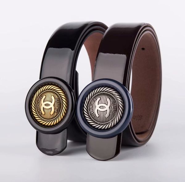 

new brand fashion design of 2019 red and green striped leather canvas luxury high-quality men's jeans belt, Black;brown