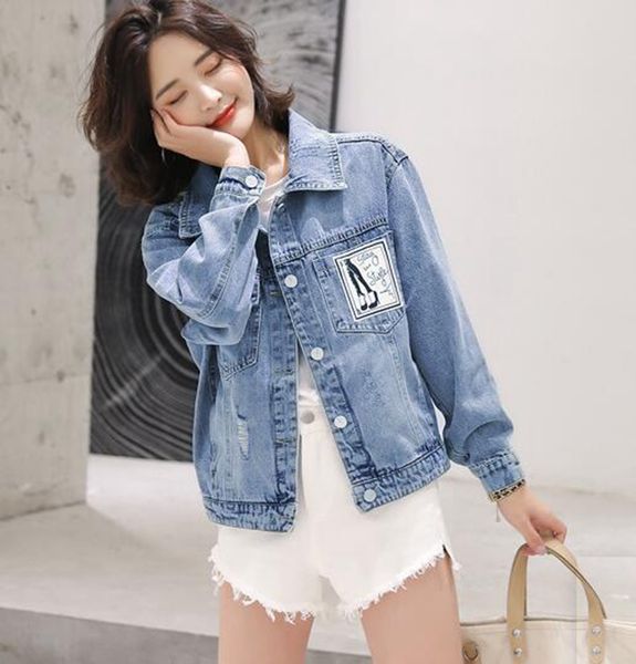 

женщины весна и осень новая европа и соединенные штаты бутик тонкий личность тенденция бизнес с разбитым отверстием ковбойское пальто / s-3x, Black;brown