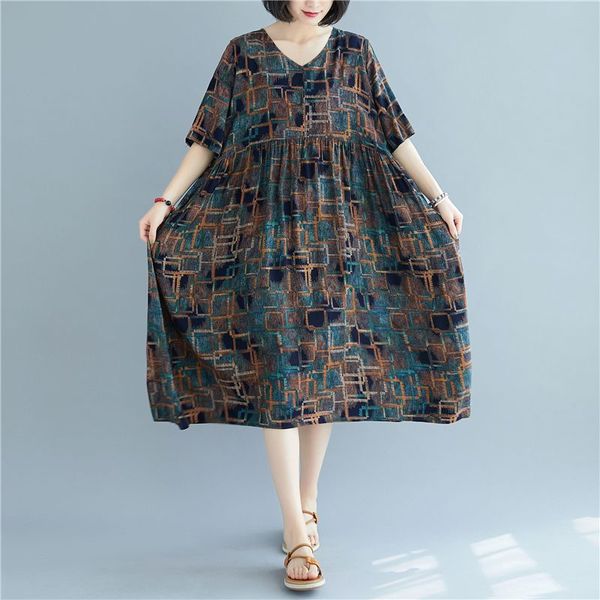 

coigarsam урожай женщины платье лето высокая талия v-образный вырез платье 8350, White;black