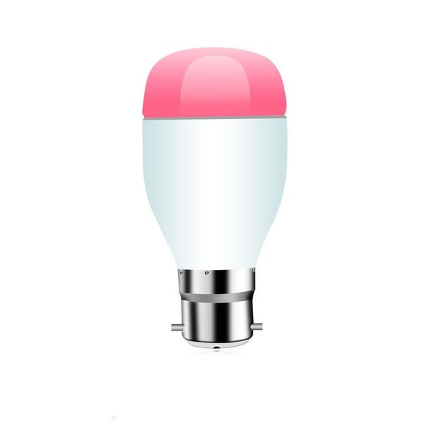 

wifi smart led light bulb plastic b22/e27 interface rgb dimmable app control for amazon alexa/google home 1 piece