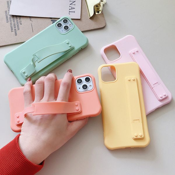 

новый дизайн браслет телефона чехол для iphone 11 pro x xr xs max 7 8 plus phone мода candy цвет soft для iphone 11pro 8plus