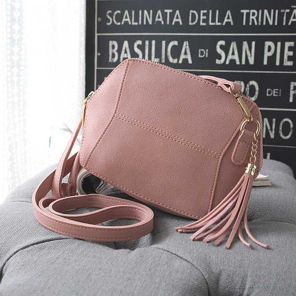 

2020 new summer style women shell bags fashion tassel candy color female shoulder bag messenger crossbody bags daily use bag